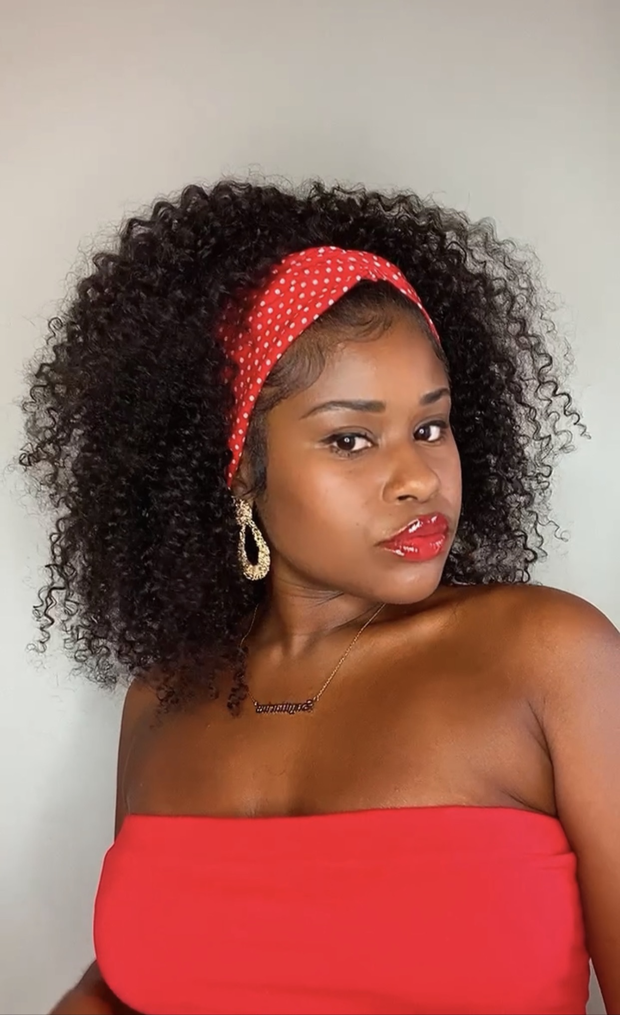 Jerry Curl Headband Wig